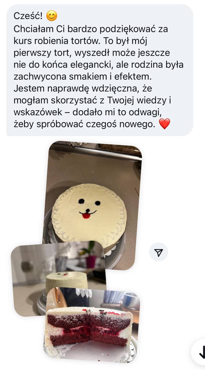 Rezultat uczennicy – bento tort