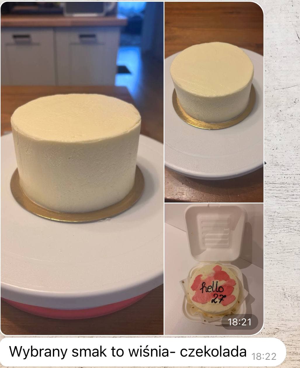 Rezultat uczennicy – bento tort